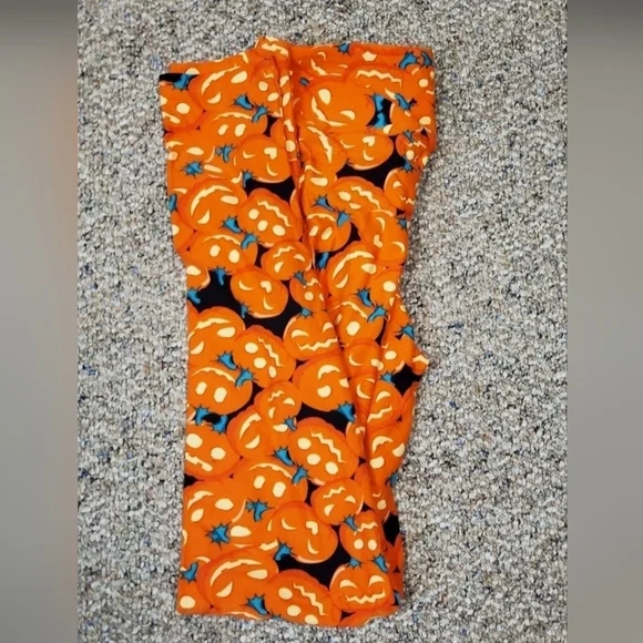 LuLaRoe Pumpkin Leggings One Size - Picture 2 of 2